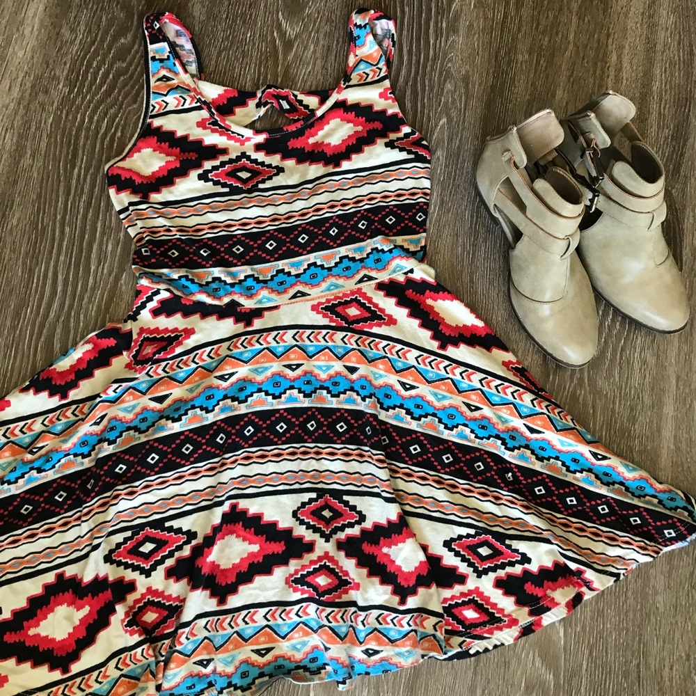 Aztec boho Maxi dress
